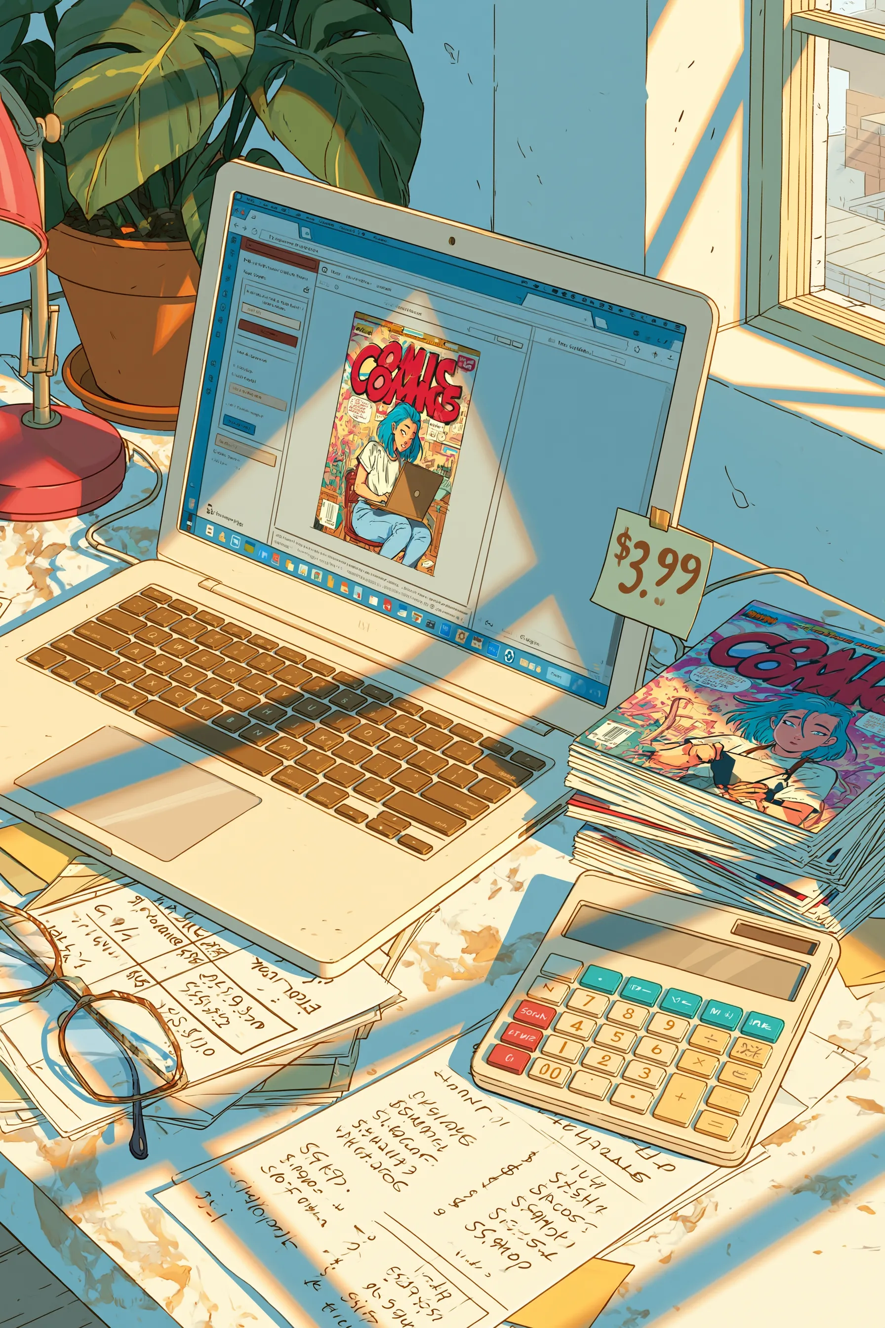 Comic creator setting up an online storefront to sell a digital comic