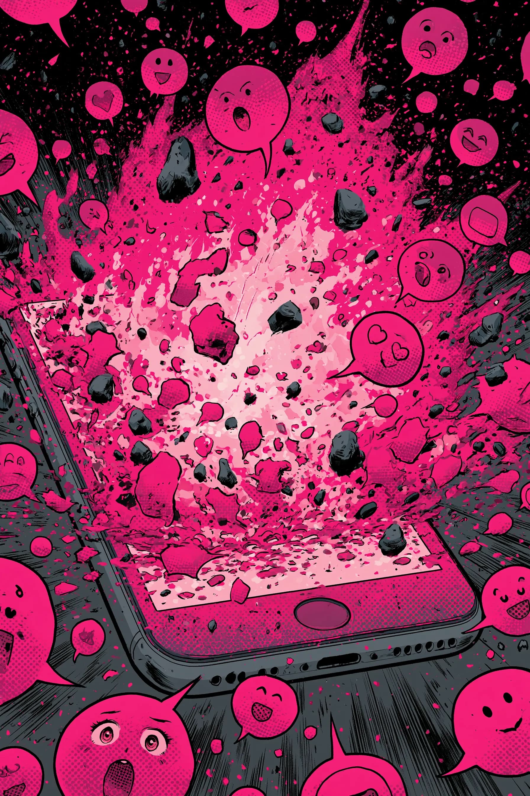 Indie comic creator promoting a comic across social media platforms